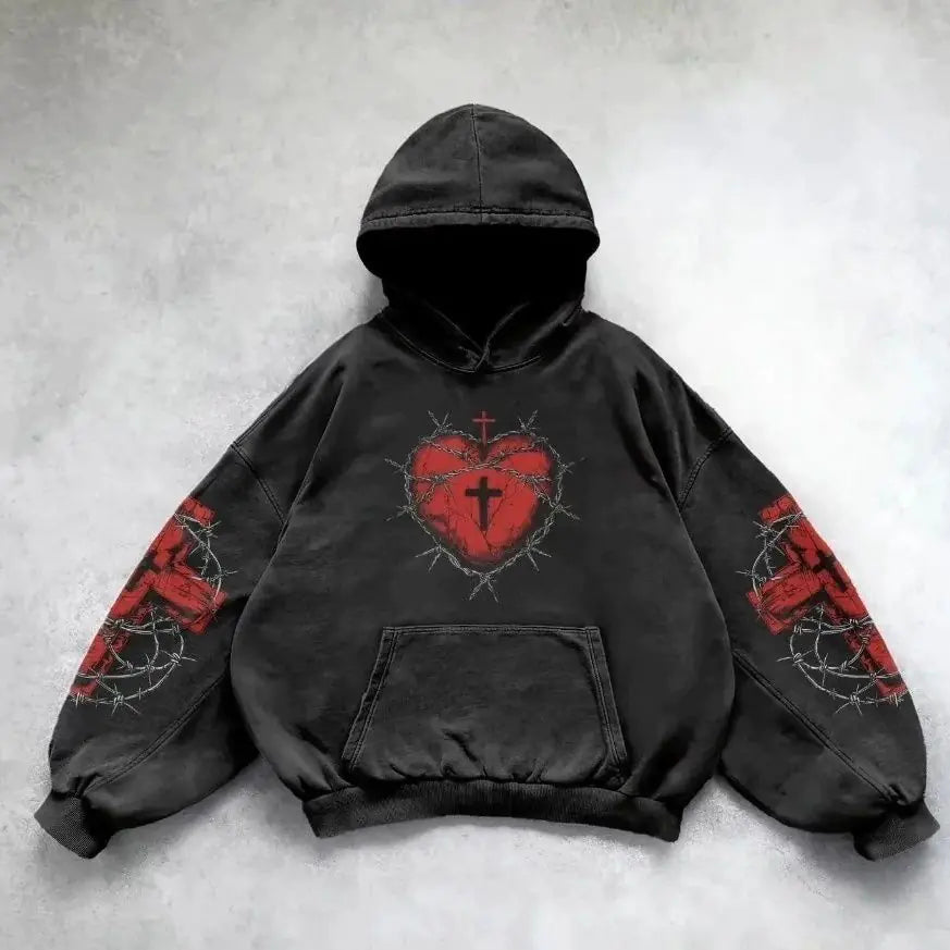 Vintage Skull Smoke Hoodie