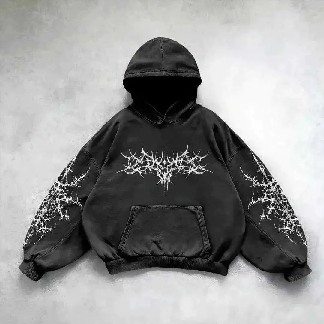 Vintage Skull Smoke Hoodie