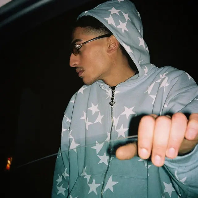 Cosmic Drip Star Hoodie