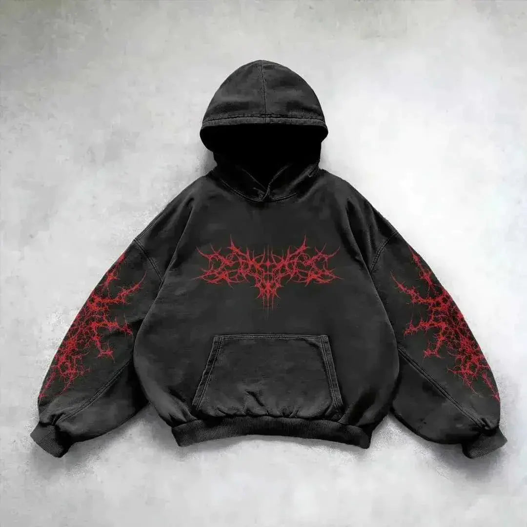 Vintage Skull Smoke Hoodie