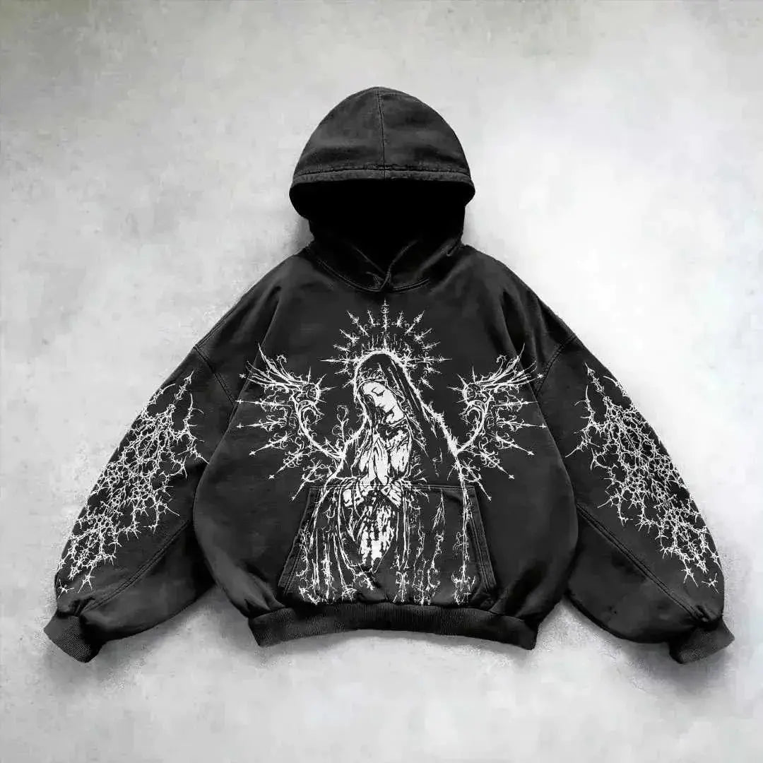 Vintage Skull Smoke Hoodie