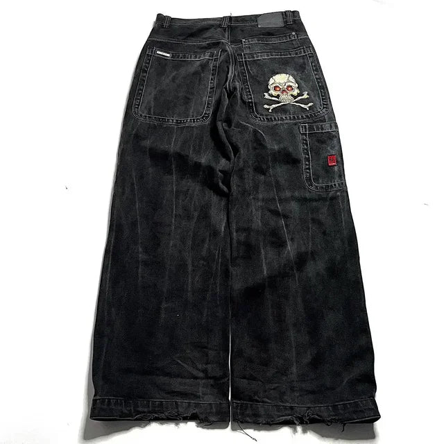 Hip Hop Embroidered Denim