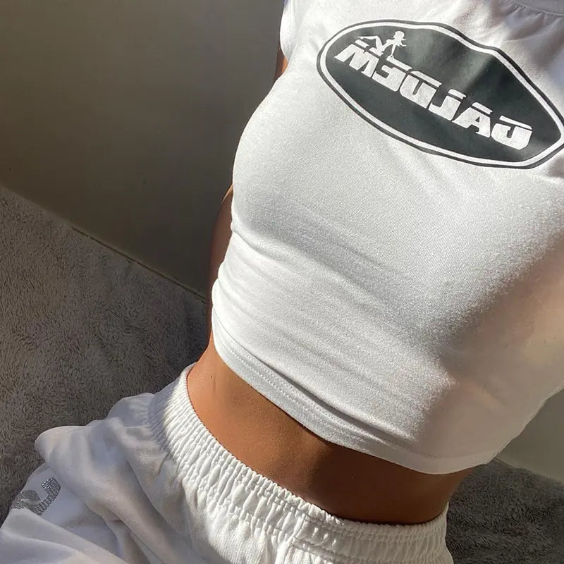 Minimalist Y2K Statement Tee