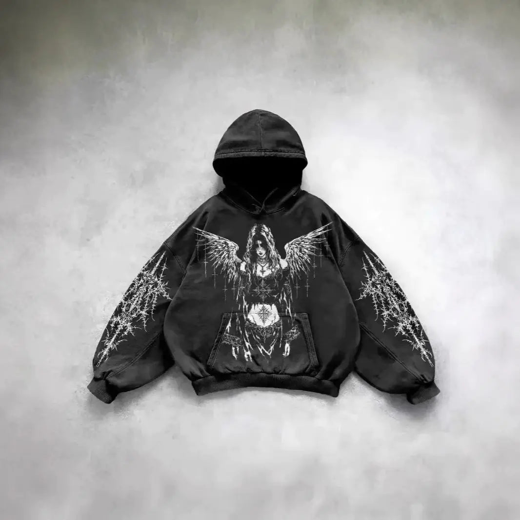 Vintage Skull Smoke Hoodie