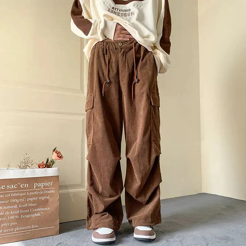 Green Cargo Baggy Pants