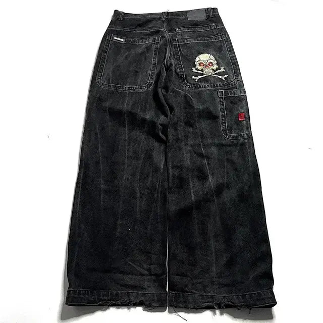 Hip Hop Embroidered Denim