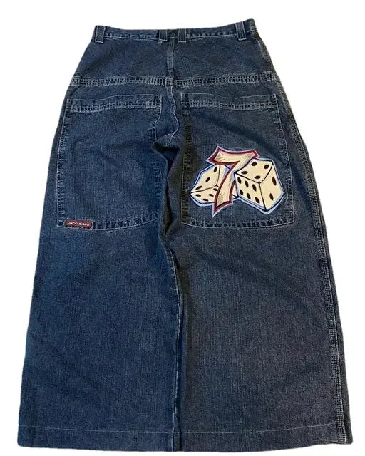 Hip Hop Embroidered Denim
