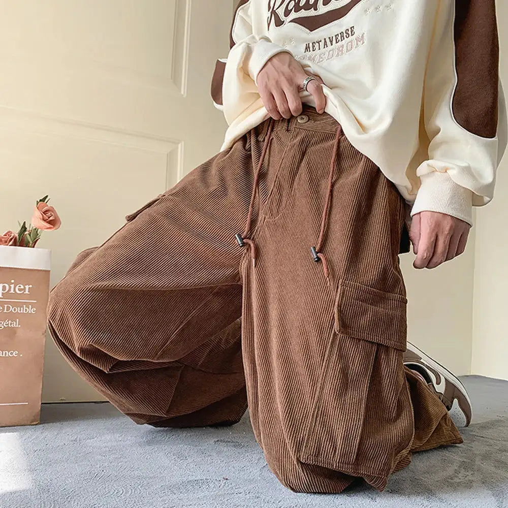 Green Cargo Baggy Pants