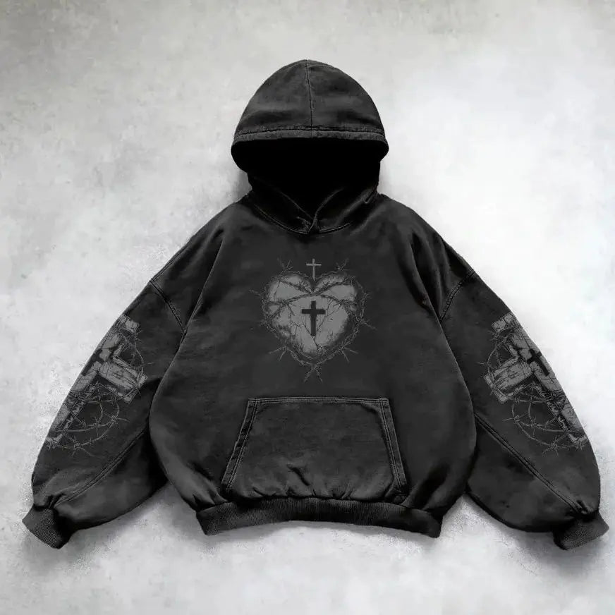 Vintage Skull Smoke Hoodie