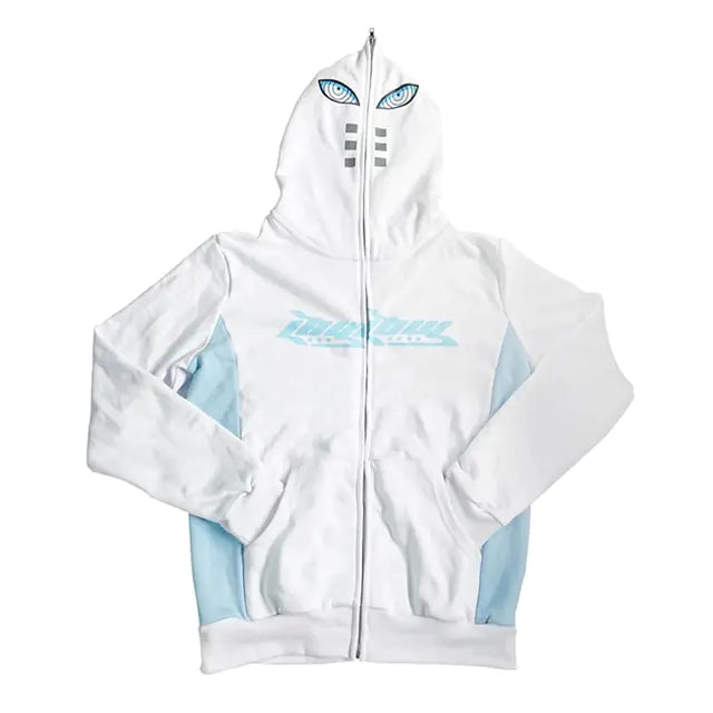Full Zip Star Print Hoodie