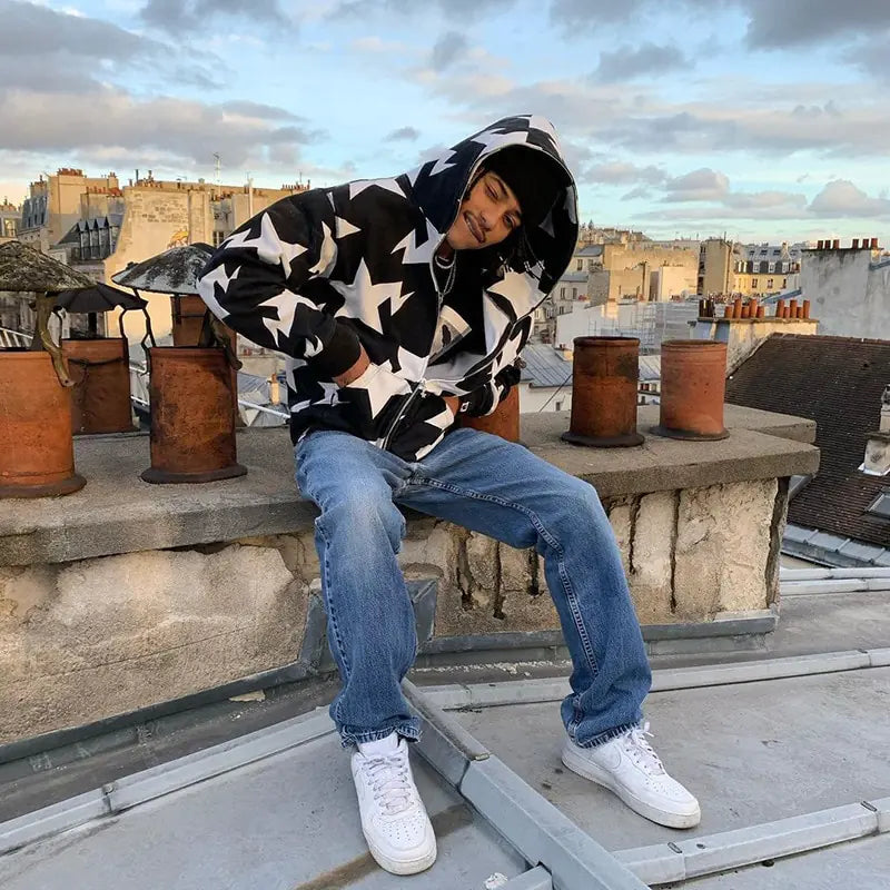 Stars Zip Hoodie