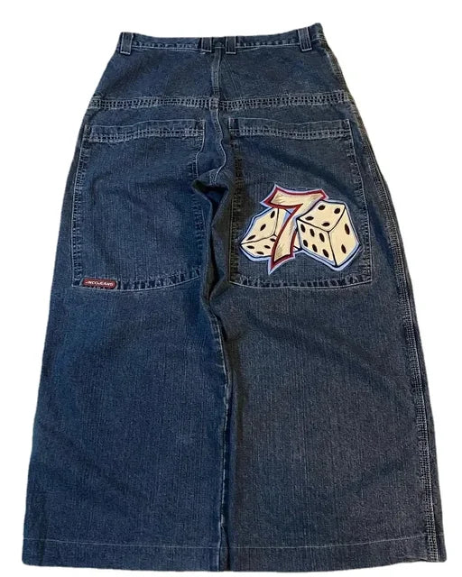 Hip Hop Embroidered Denim