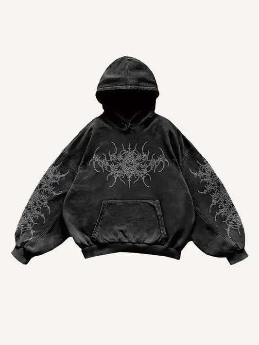 Vintage Skull Smoke Hoodie