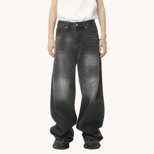 Retro Wash Wide Leg Jeans