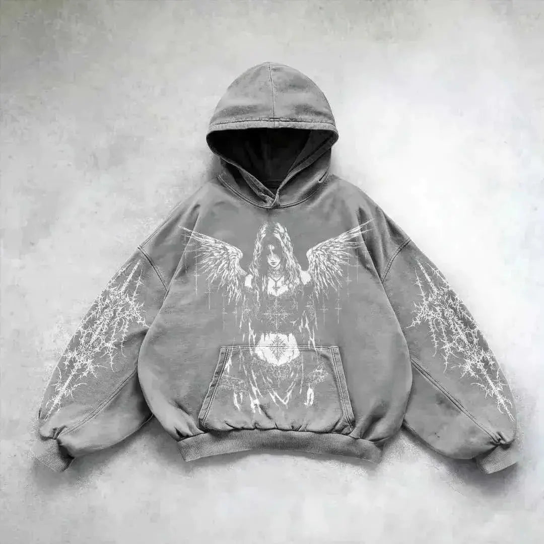 Vintage Skull Smoke Hoodie