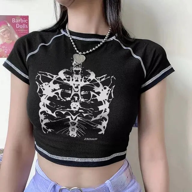 Rockstar Ribs Cropped Tee