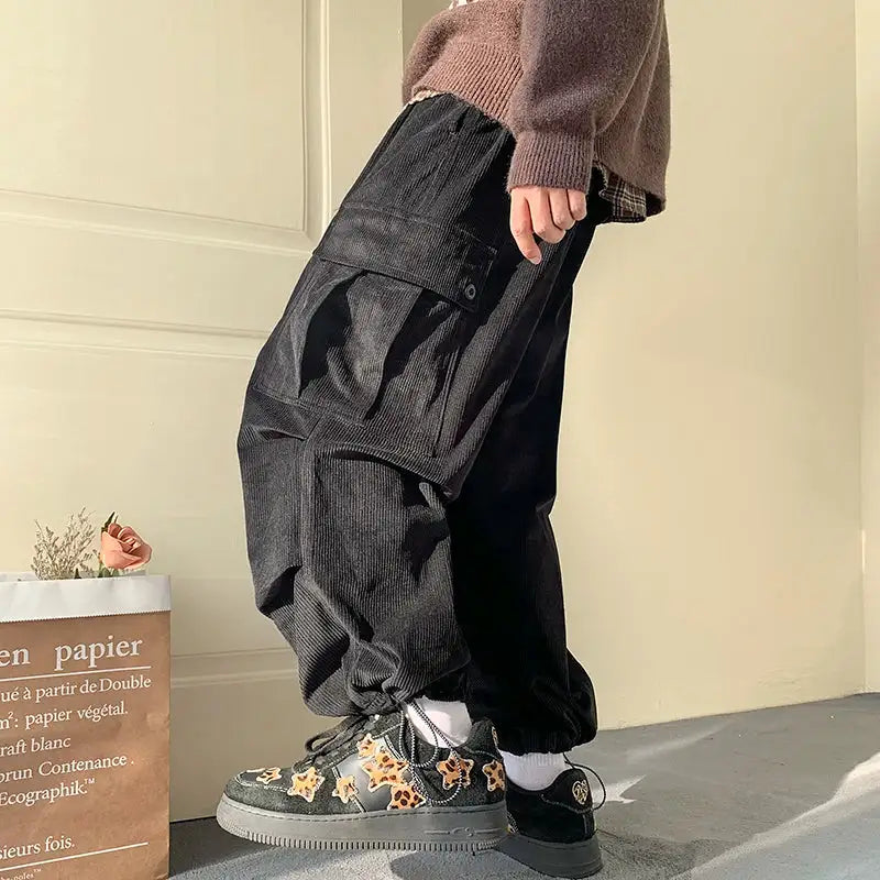 Green Cargo Baggy Pants