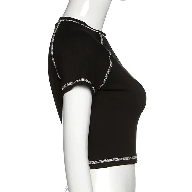 Rockstar Ribs Cropped Tee
